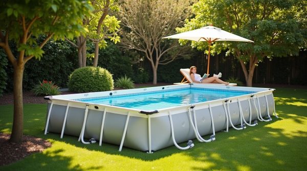 Passez à une piscine coque rectangulaire : tous les avantages